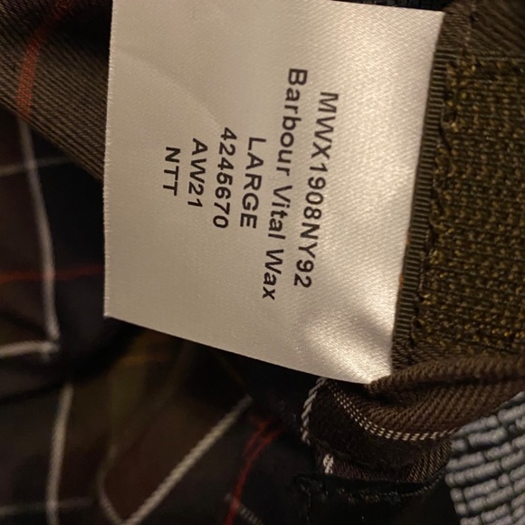 Barbour Jackets & Coats Barbour Vital Waxed Cotton Jacket Mens